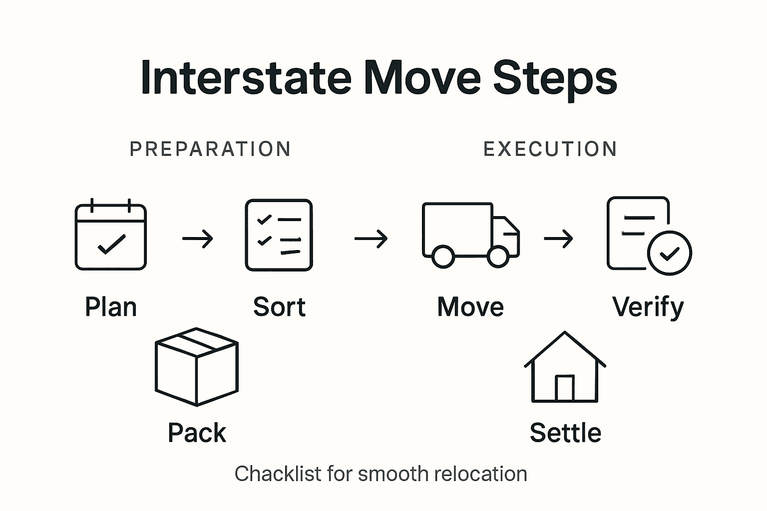 Step by Step Interstate Move Guide for Smooth Relocation